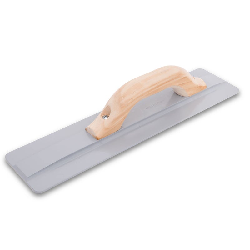MARSHALLTOWNâ€™s â€œThe Hogâ€ Magnesium Hand Float, 20 X 3-3/4 Inch, Wider Blade, Wood Handle, Covers More Surface Area, Air Entrained Concrete, Made in USA, 740 - Image 1